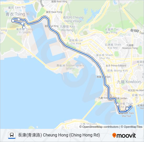 巴士NR41的線路圖