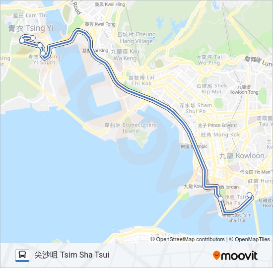 NR41 Bus Line Map