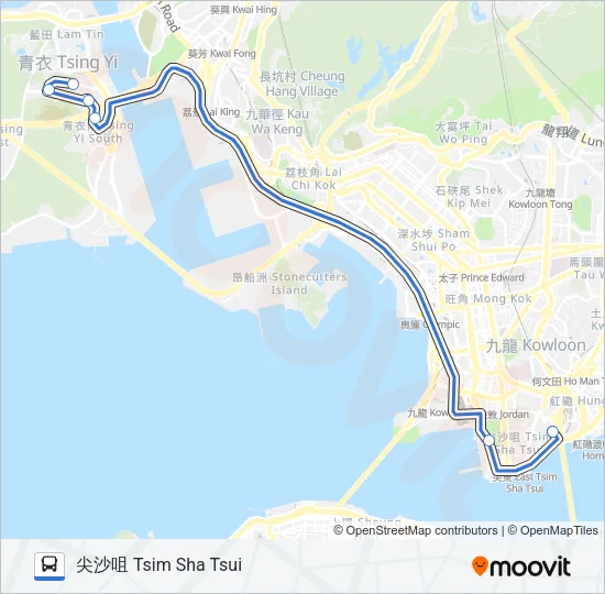 NR41 Bus Line Map