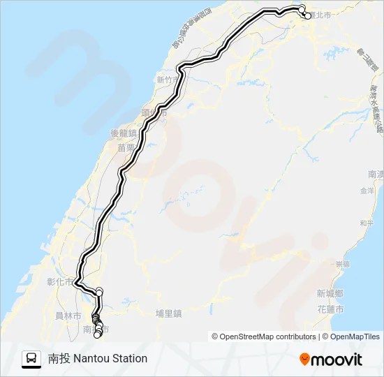 1831A Bus Line Map