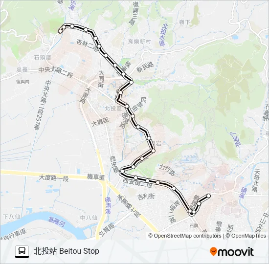216 Bus Line Map