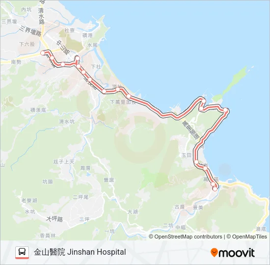 F923去 Bus Line Map