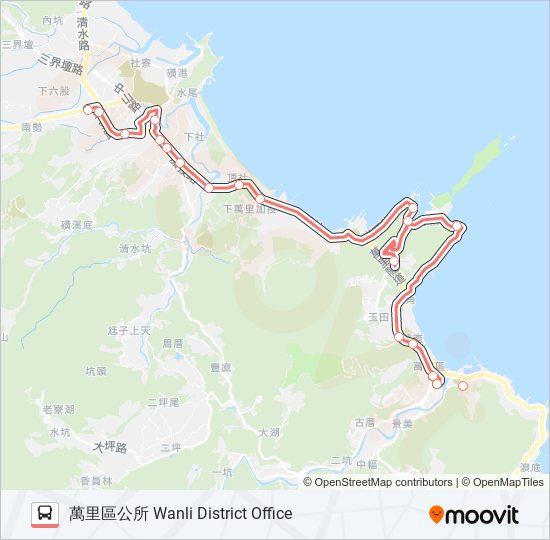 F923去 bus Line Map