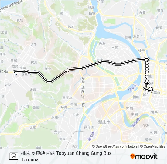 2001 Bus Line Map