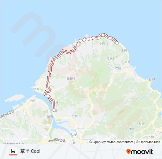 F161草里車站 Bus Line Map