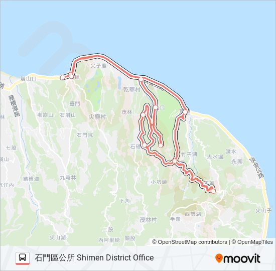 F153-0620 bus Line Map