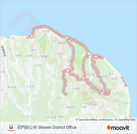 F153-1605 Bus Line Map