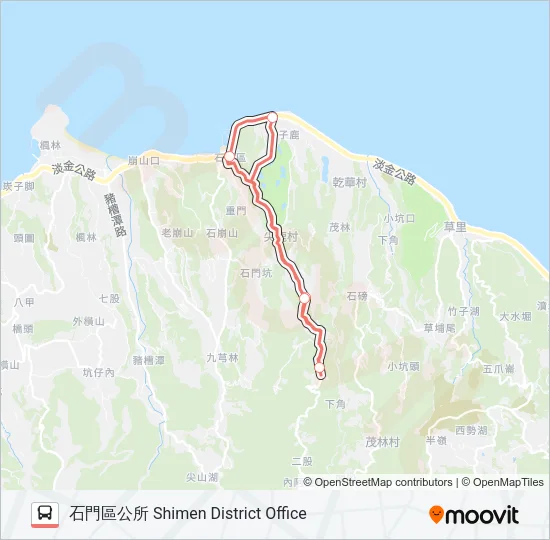 F151-1605 Bus Line Map