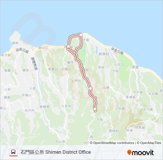 F151-1730 bus Line Map