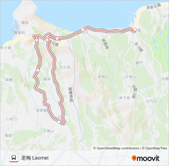 F152-1630 Bus Line Map