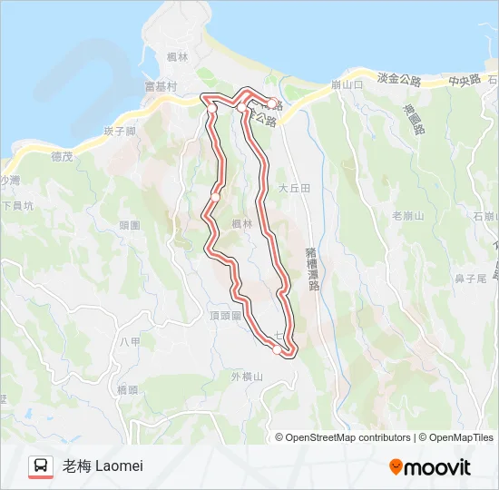 F152-1740 Bus Line Map