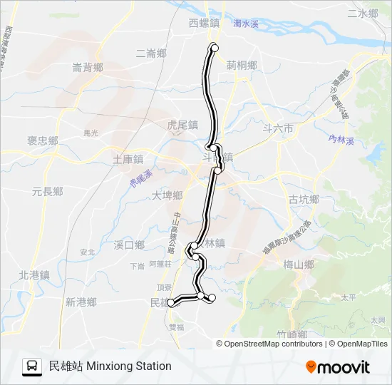 7005B Bus Line Map