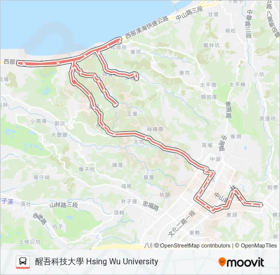 F236洪厝 Bus Line Map