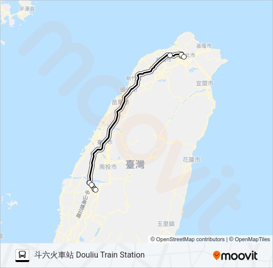7000D Bus Line Map