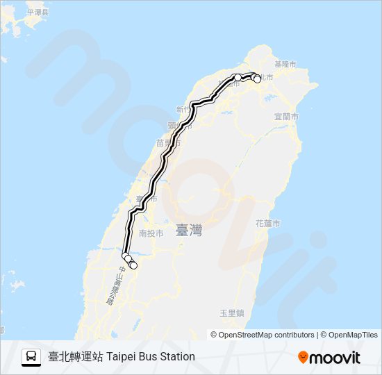 7000D Bus Line Map