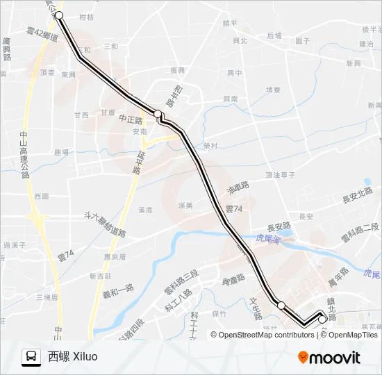 7000H Bus Line Map