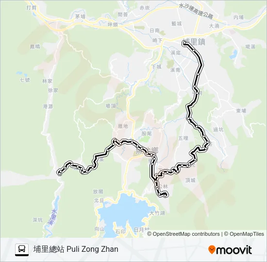 6665A Bus Line Map
