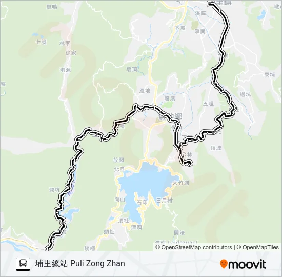 6667A Bus Line Map