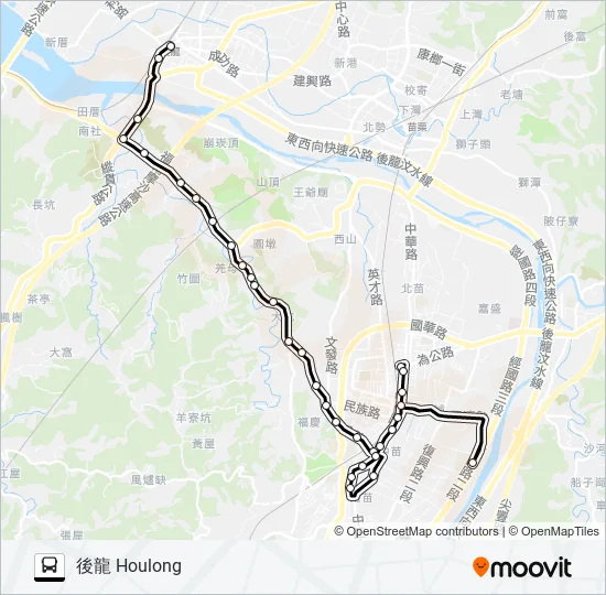 5669A Bus Line Map