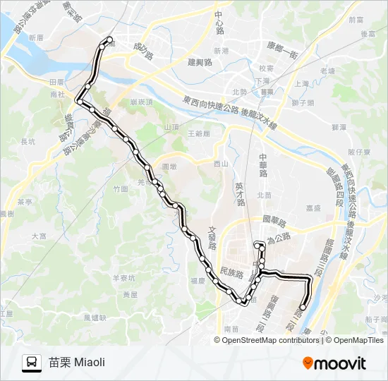 5669A Bus Line Map