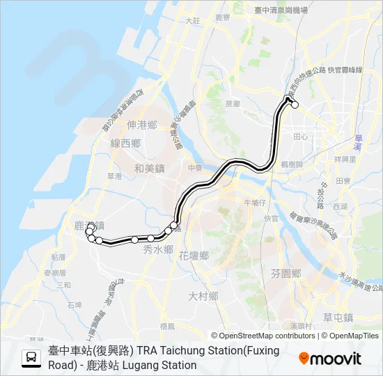 9018A Bus Line Map