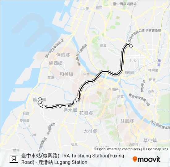 9018A Bus Line Map