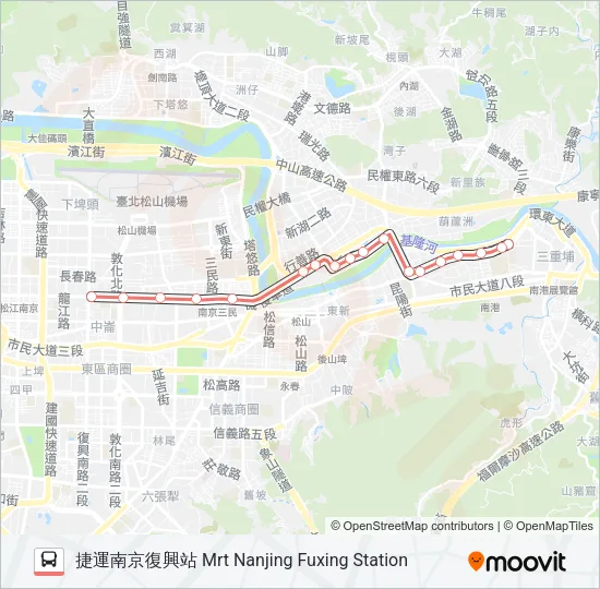 紅25區 Bus Line Map