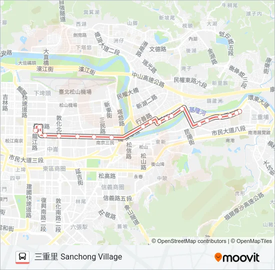 紅25區 Bus Line Map