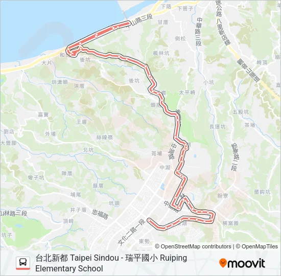 巴士F235的線路圖