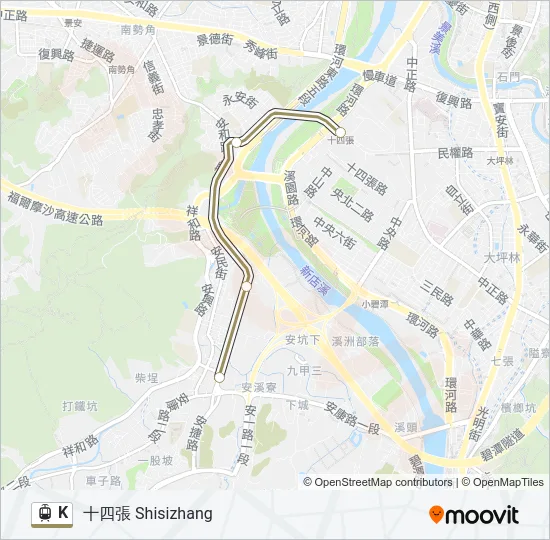 K Light Rail Line Map