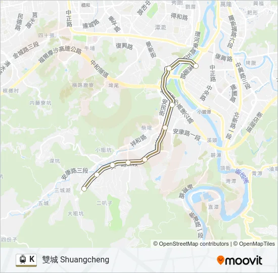 K Light Rail Line Map