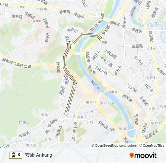 K Light Rail Line Map