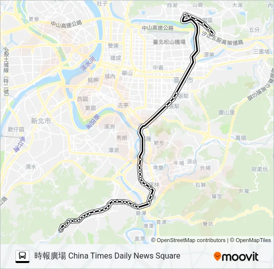 巴士內科10(錦繡-內科)的線路圖