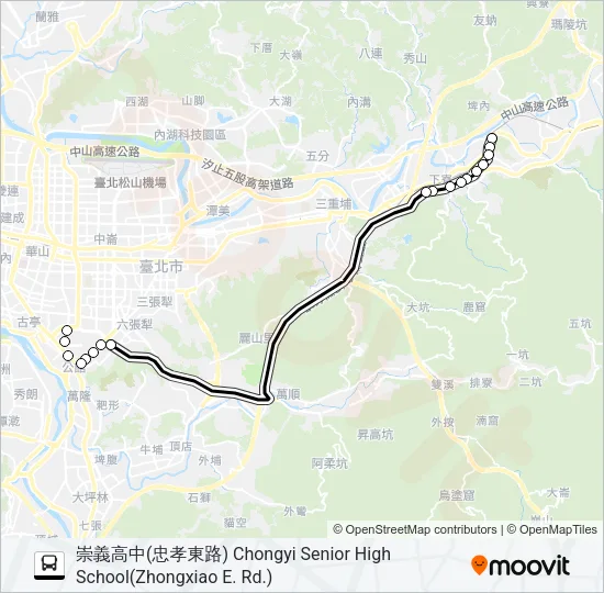 907通勤0610 Bus Line Map