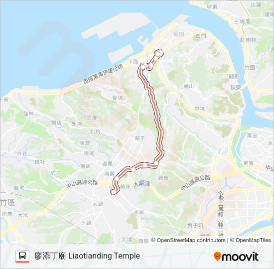F126江厝八里分駐所 Bus Line Map