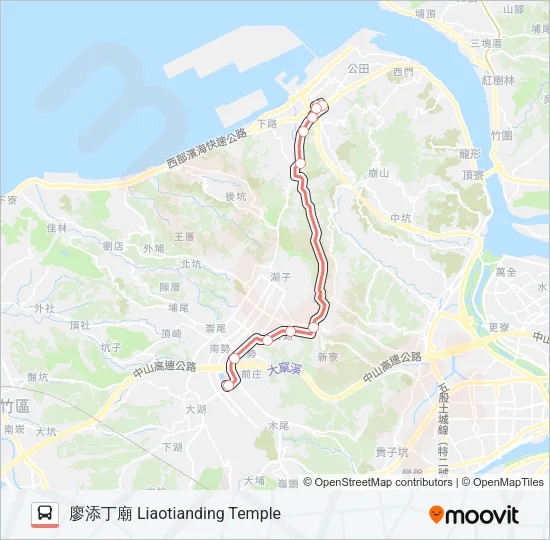 F126八里分駐所 Bus Line Map