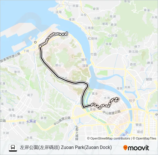 927去程繞台北港  Line Map