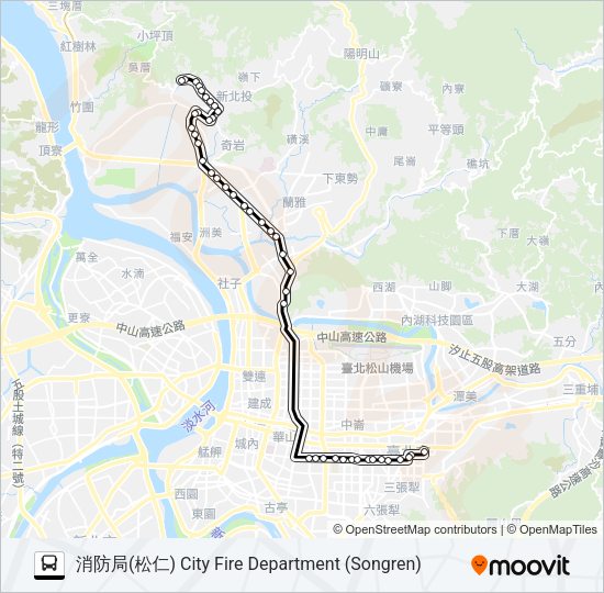 通勤27去程半 Bus Line Map