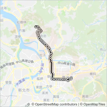 通勤27去程半 Bus Line Map