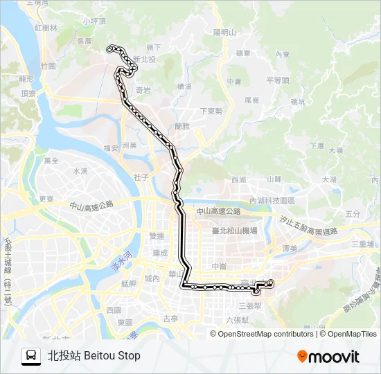 巴士通勤27去程半的線路圖
