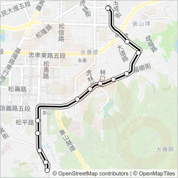市民小巴17 Bus Line Map
