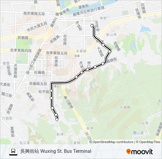 市民小巴17 bus Line Map