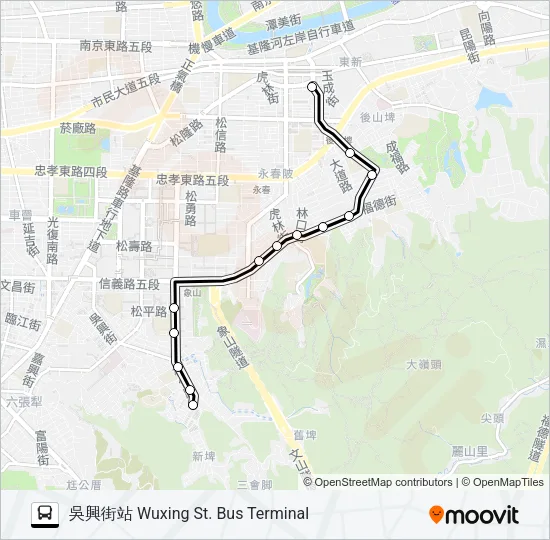 市民小巴17 Bus Line Map