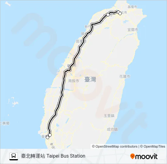 7500S Bus Line Map