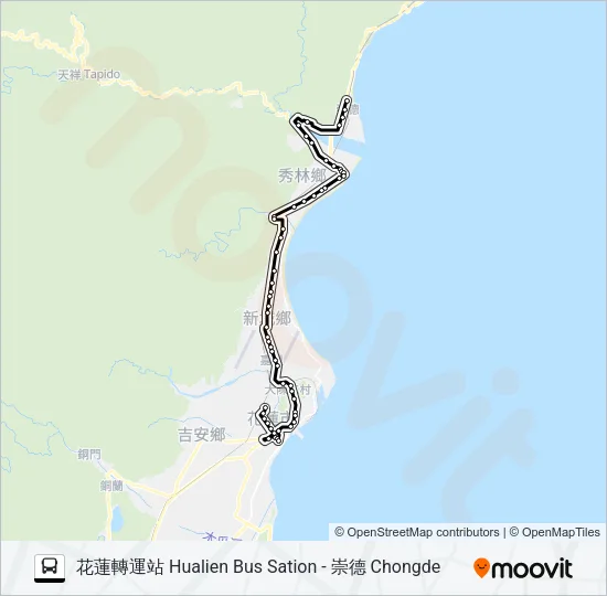 1132 Bus Line Map
