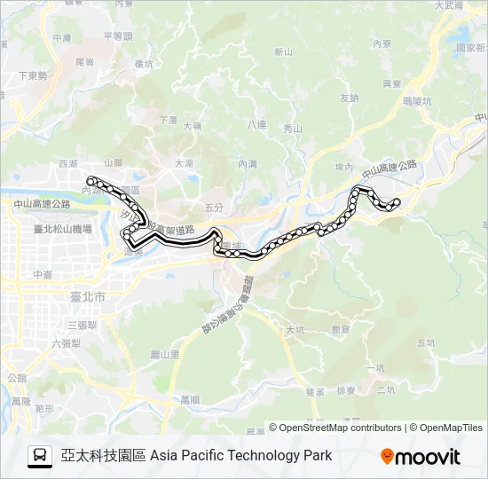 內科7(汐止-內科) Bus Line Map