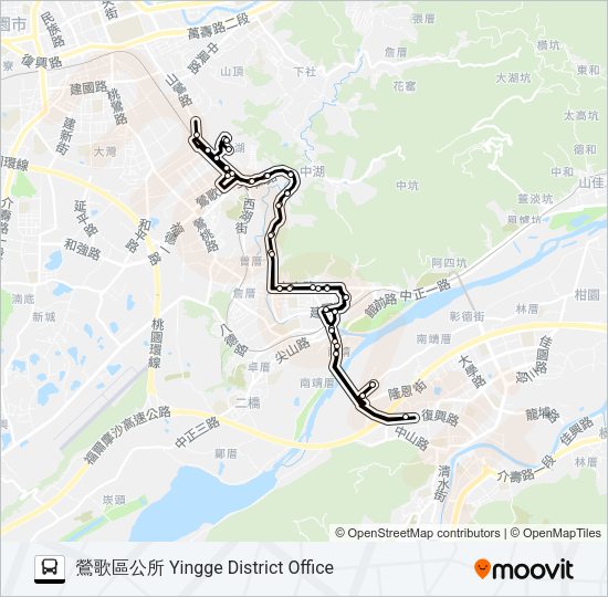 幸福巴士F652延伸線 Bus Line Map