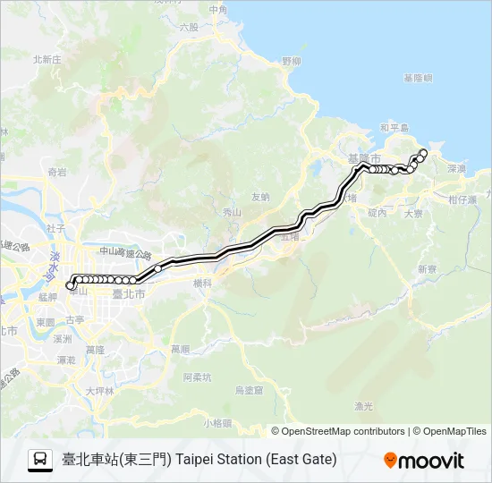 1813K Bus Line Map