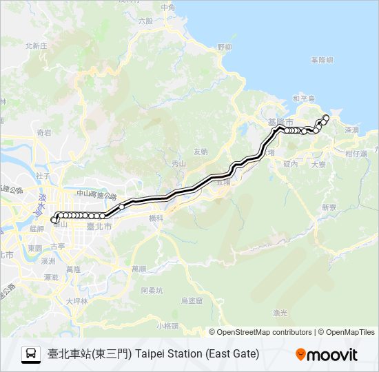 1813K bus Line Map