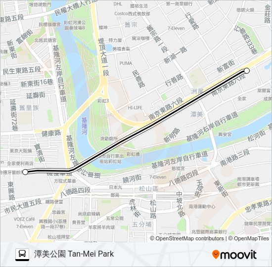 通勤29去程半 Bus Line Map
